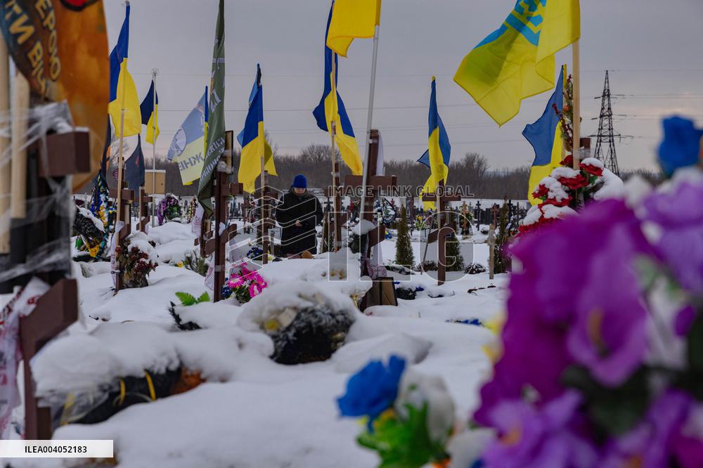 The Alley of Glory at the 18th Kharkiv Cemetery