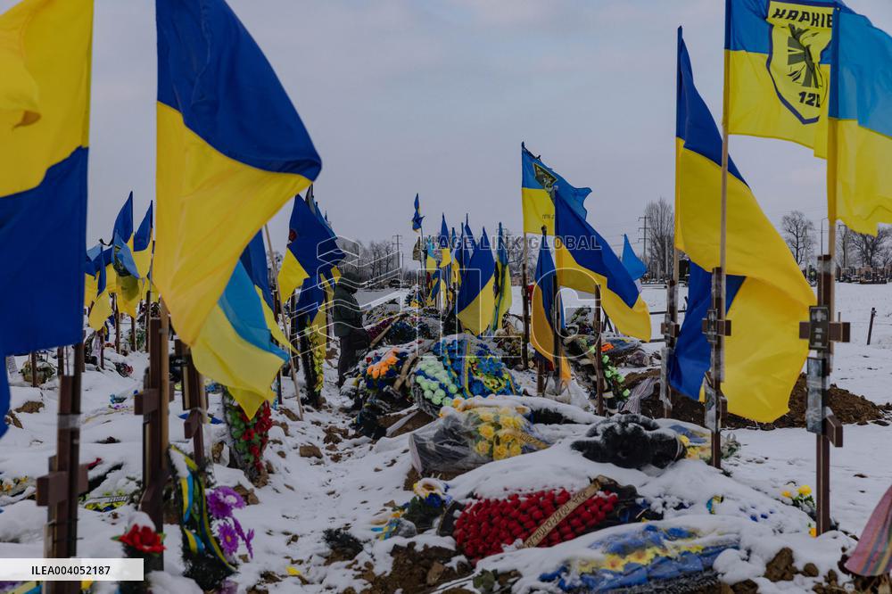 The Alley of Glory at the 18th Kharkiv Cemetery