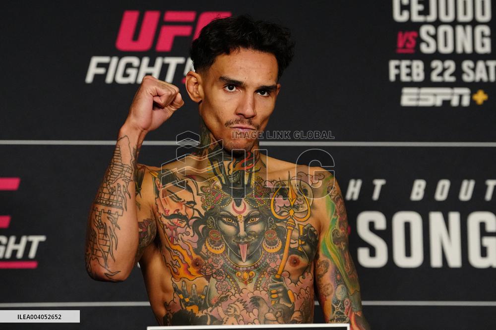 Official Weigh-Ins At UFC Fight Night Cejudo vs Song - USA