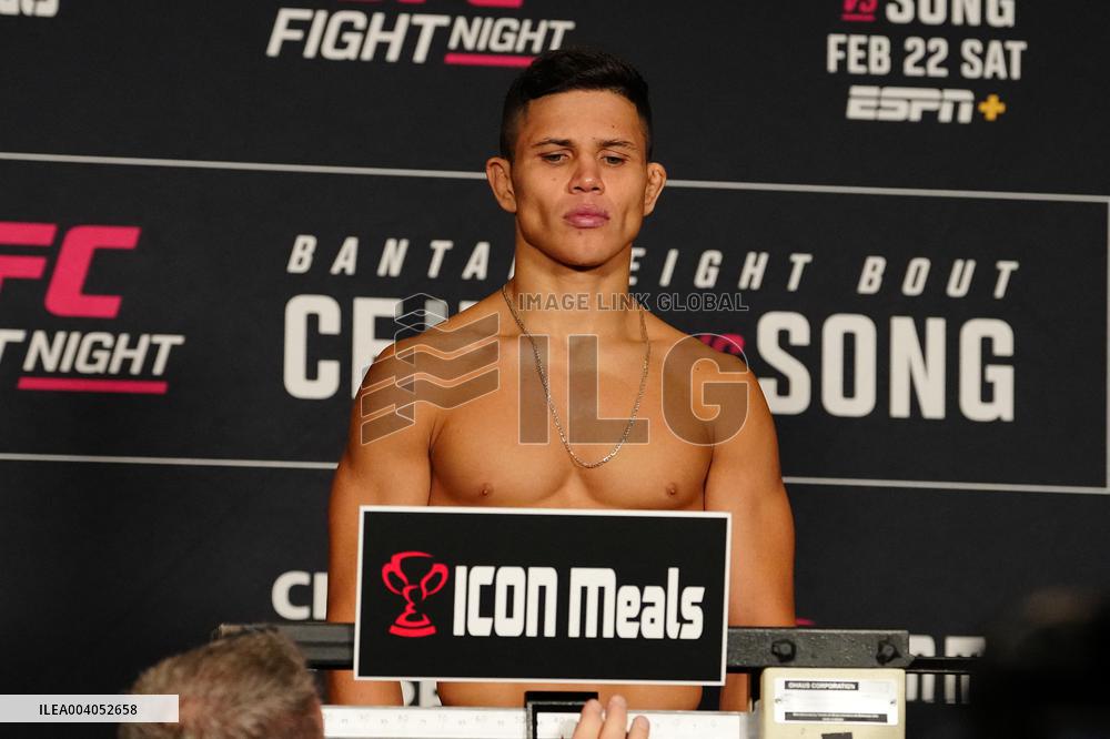 Official Weigh-Ins At UFC Fight Night Cejudo vs Song - USA
