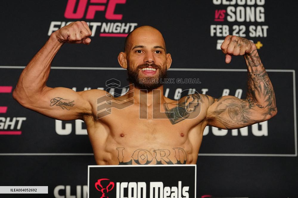 Official Weigh-Ins At UFC Fight Night Cejudo vs Song - USA