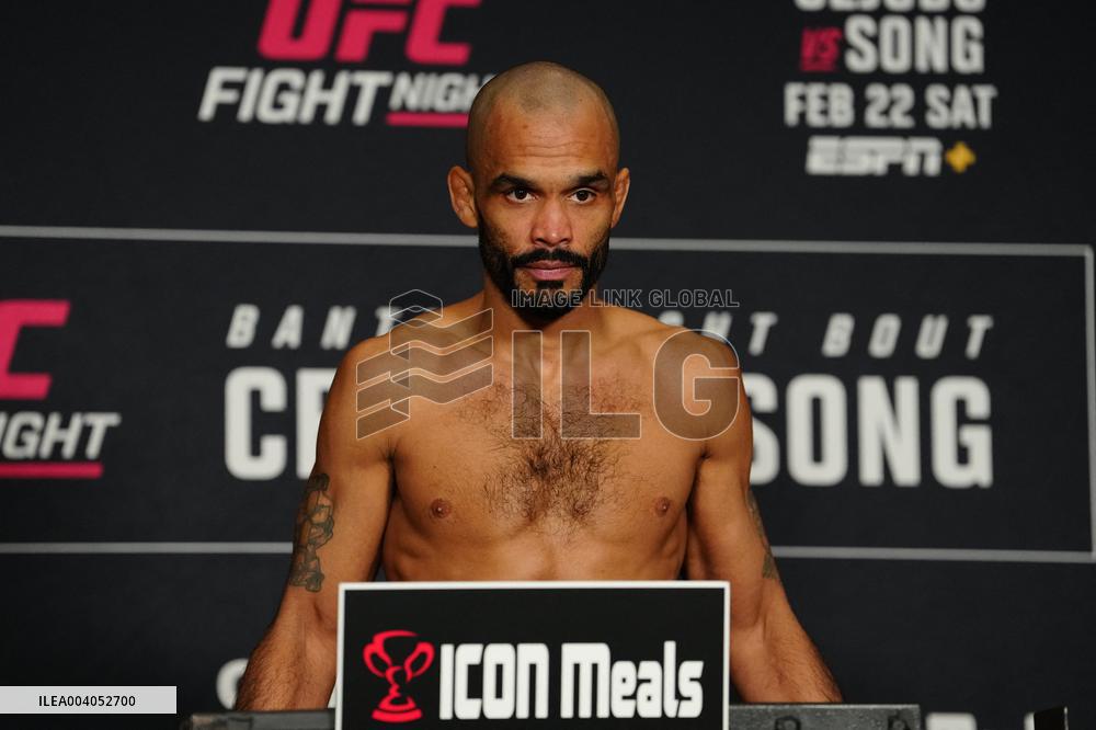 Official Weigh-Ins At UFC Fight Night Cejudo vs Song - USA