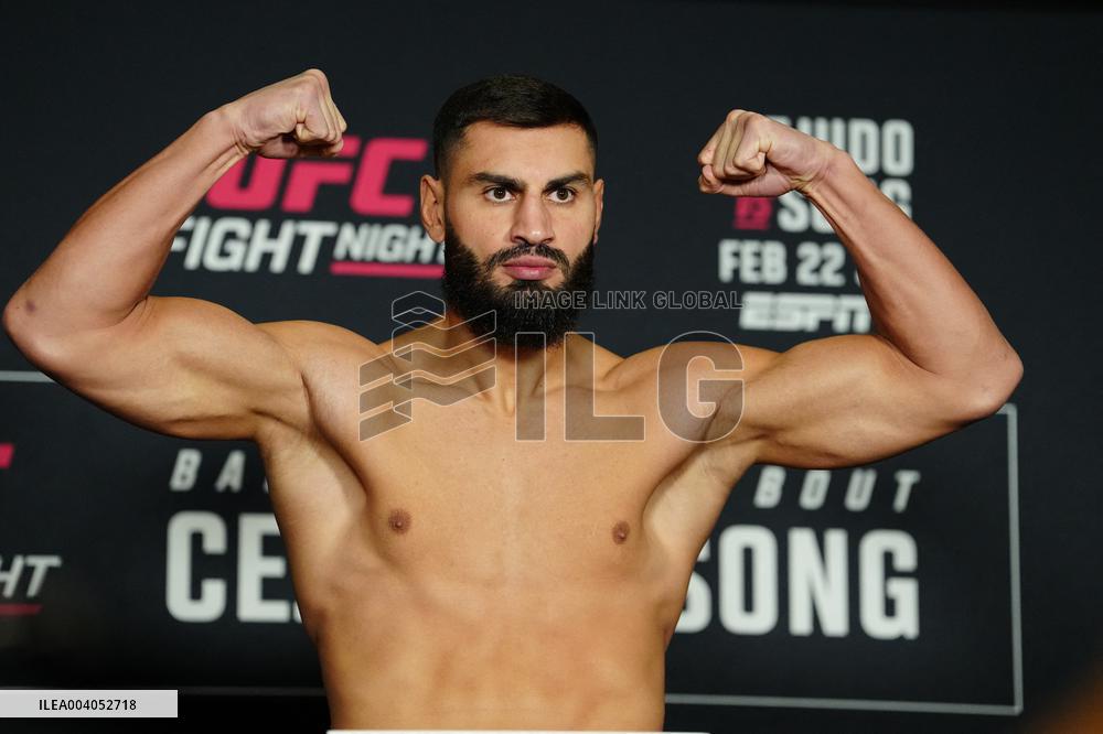 Official Weigh-Ins At UFC Fight Night Cejudo vs Song - USA