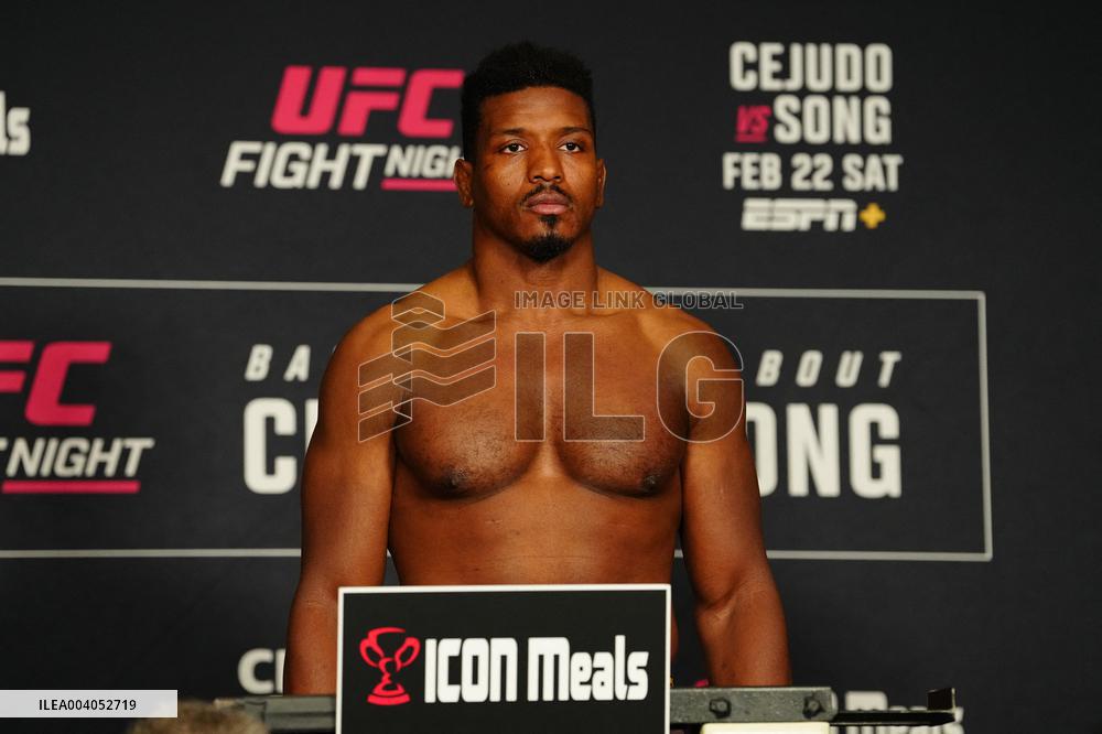 Official Weigh-Ins At UFC Fight Night Cejudo vs Song - USA