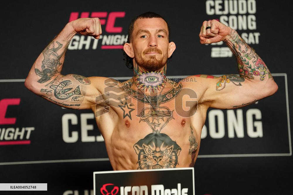 Official Weigh-Ins At UFC Fight Night Cejudo vs Song - USA