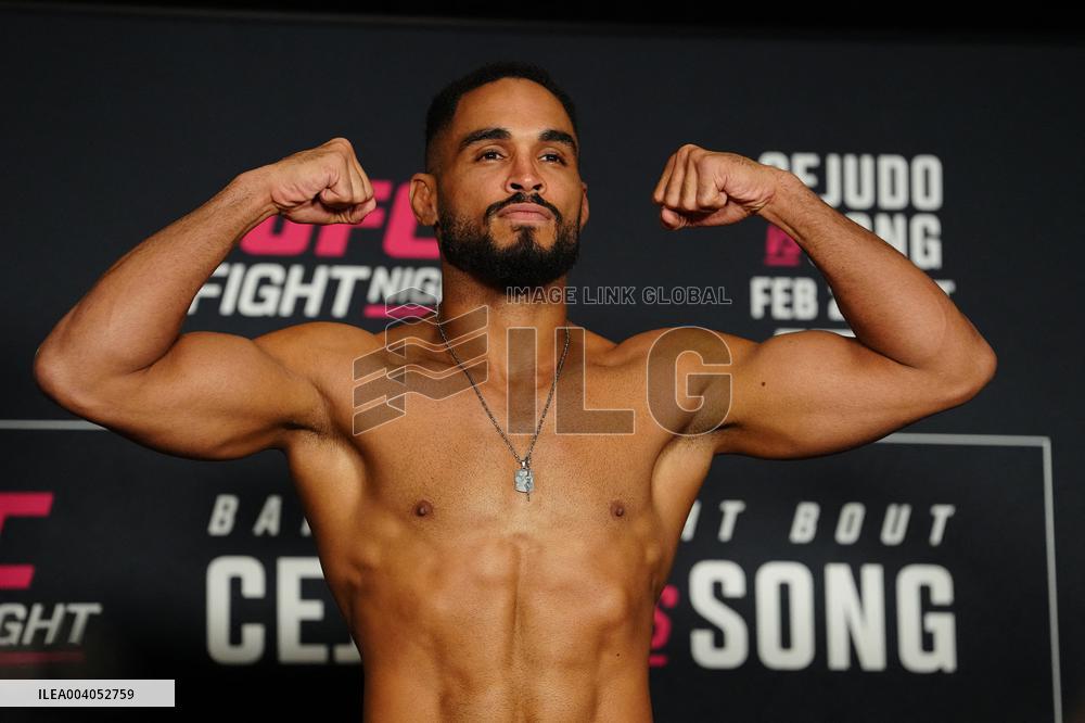 Official Weigh-Ins At UFC Fight Night Cejudo vs Song - USA