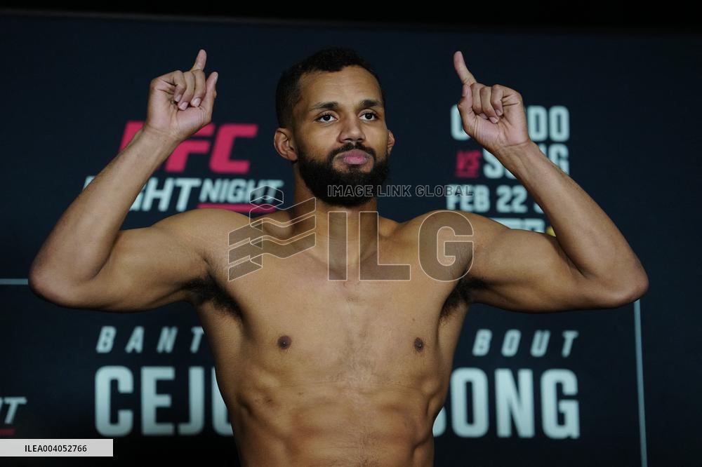 Official Weigh-Ins At UFC Fight Night Cejudo vs Song - USA