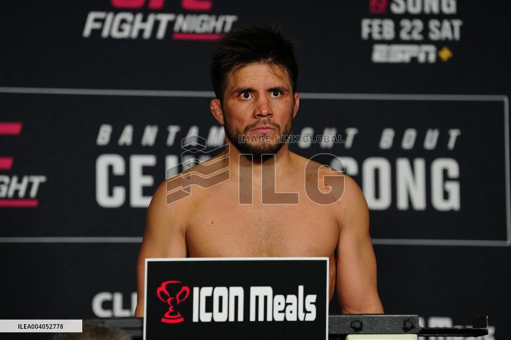 Official Weigh-Ins At UFC Fight Night Cejudo vs Song - USA
