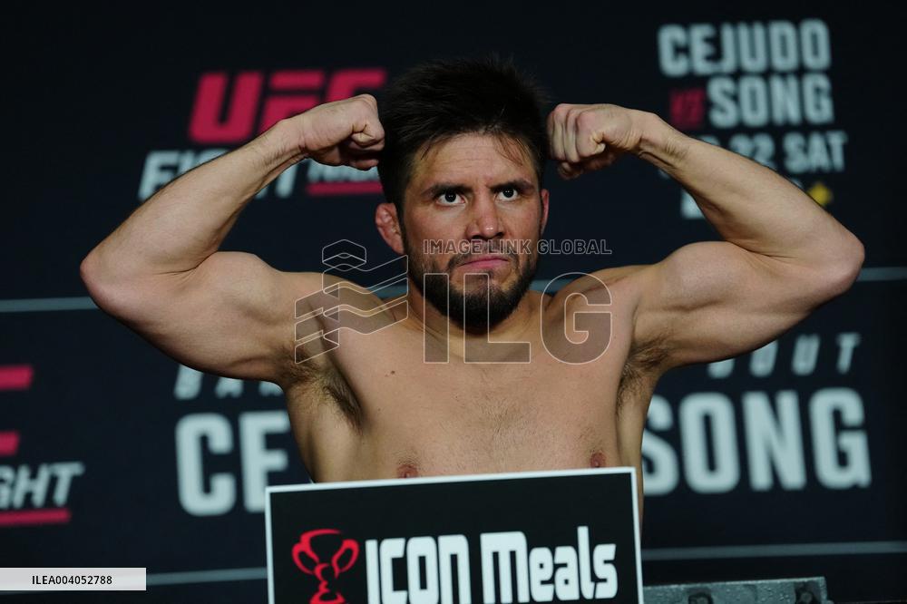 Official Weigh-Ins At UFC Fight Night Cejudo vs Song - USA