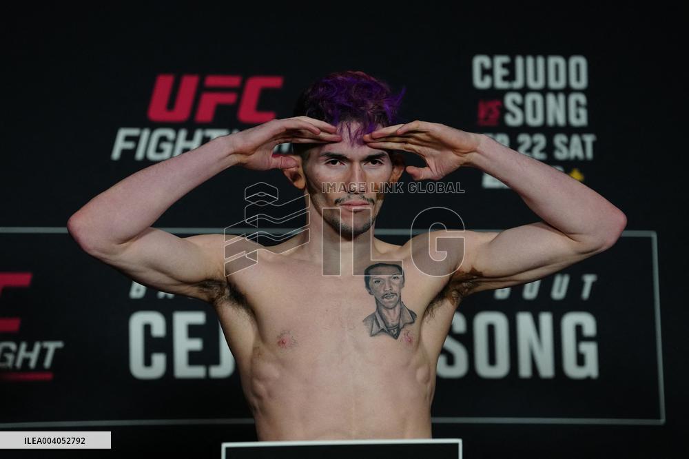 Official Weigh-Ins At UFC Fight Night Cejudo vs Song - USA