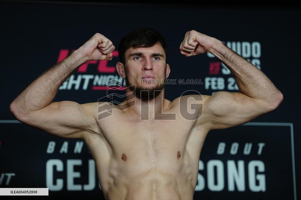Official Weigh-Ins At UFC Fight Night Cejudo vs Song - USA