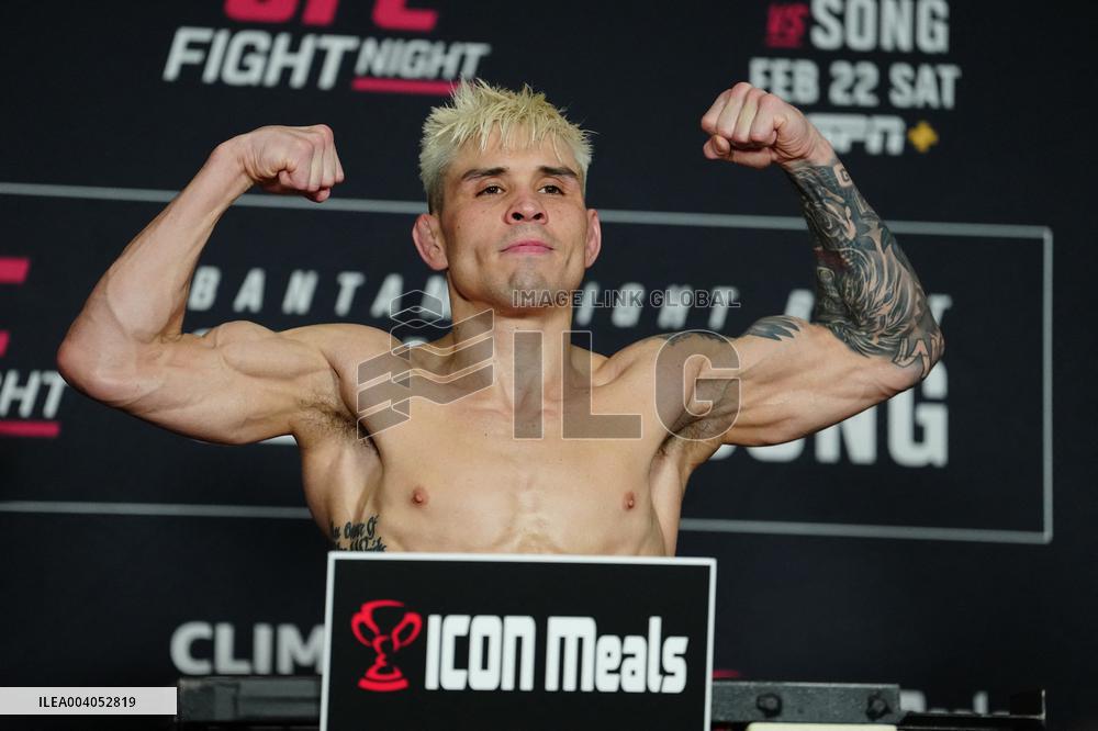 Official Weigh-Ins At UFC Fight Night Cejudo vs Song - USA