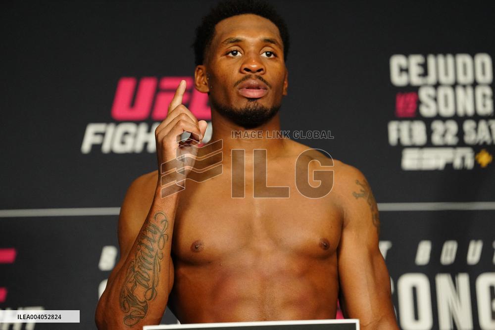 Official Weigh-Ins At UFC Fight Night Cejudo vs Song - USA