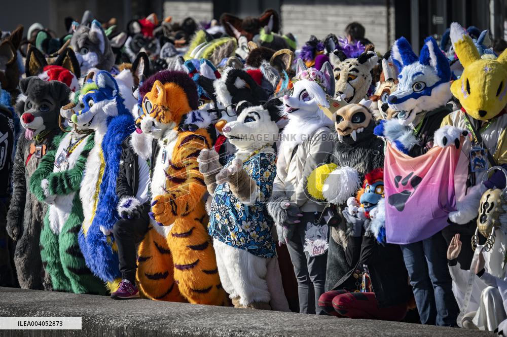FURRIES ON PARADE THROUGH MALMÖ
