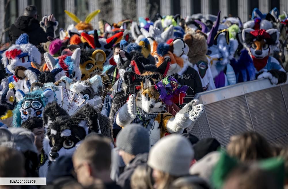 FURRIES ON PARADE THROUGH MALMÖ