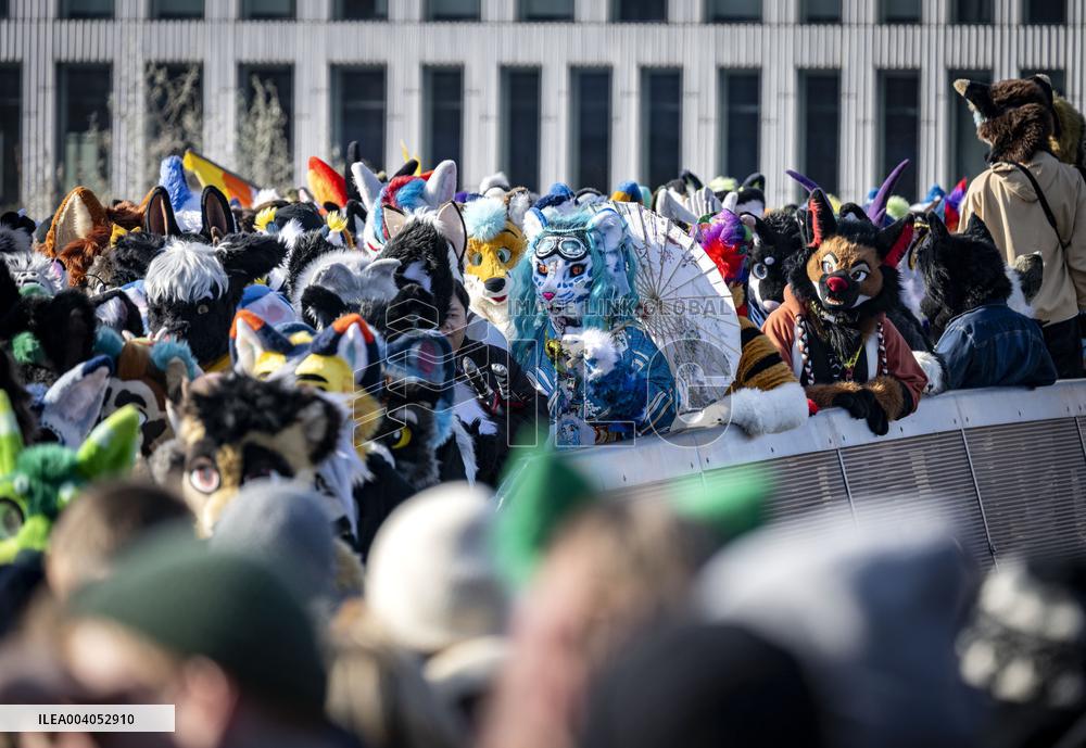 FURRIES ON PARADE THROUGH MALMÖ