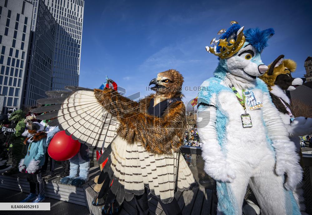FURRIES ON PARADE THROUGH MALMÖ