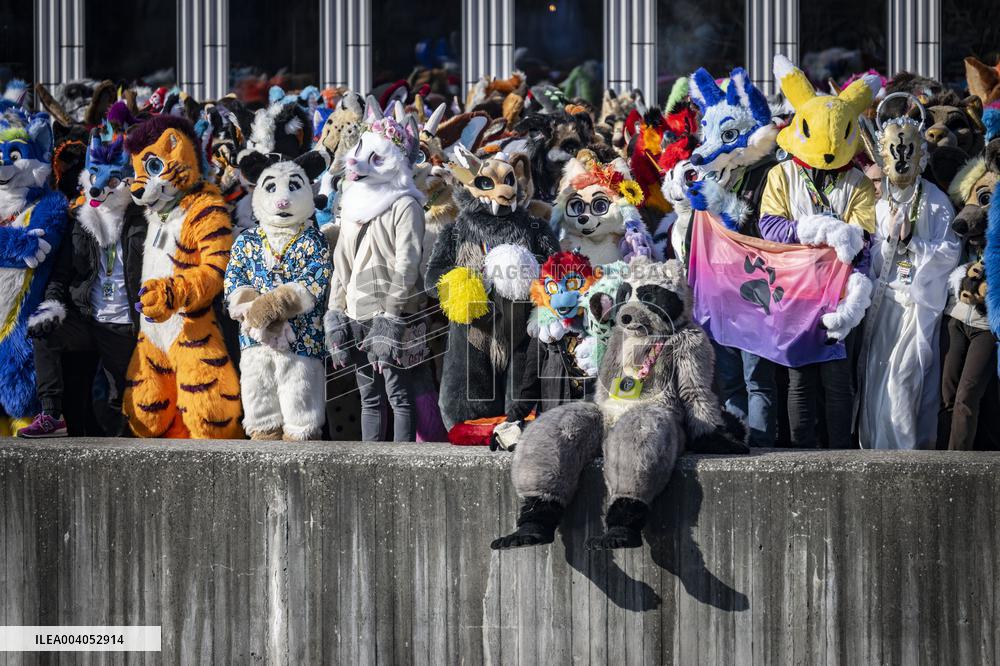 FURRIES ON PARADE THROUGH MALMÖ