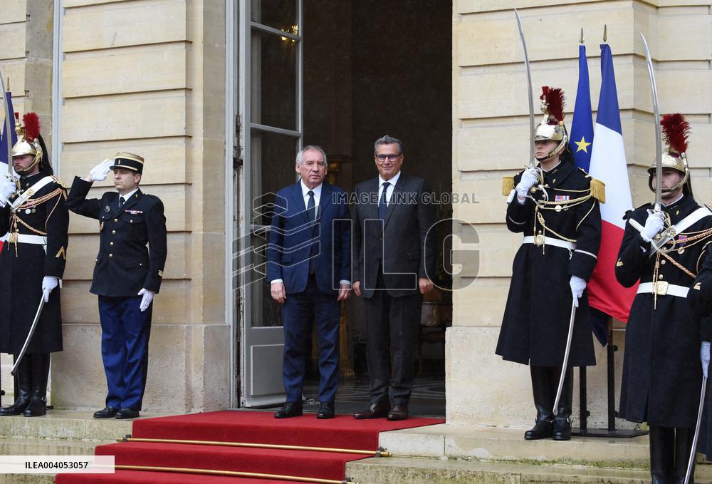 Bayrou Welcomes Maroccan PM Akhannouch - Paris