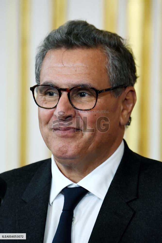 Bayrou Welcomes Maroccan PM Akhannouch - Paris