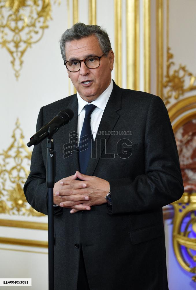 Bayrou Welcomes Maroccan PM Akhannouch - Paris