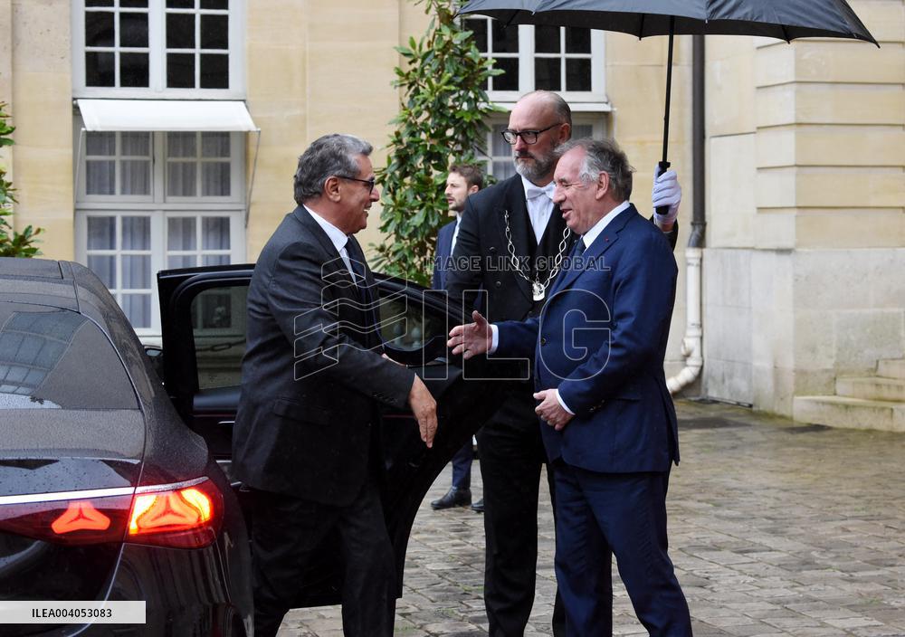Bayrou Welcomes Maroccan PM Akhannouch - Paris