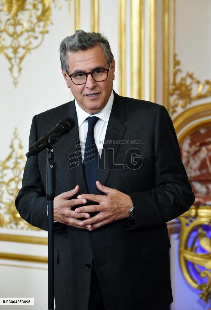 Bayrou Welcomes Maroccan PM Akhannouch - Paris