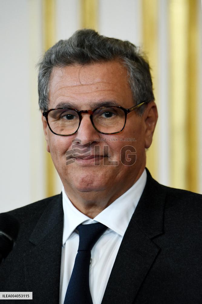 Bayrou Welcomes Maroccan PM Akhannouch - Paris