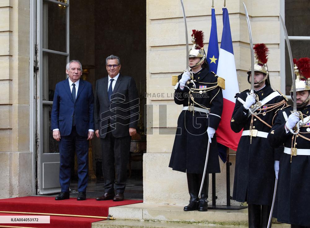 Bayrou Welcomes Maroccan PM Akhannouch - Paris