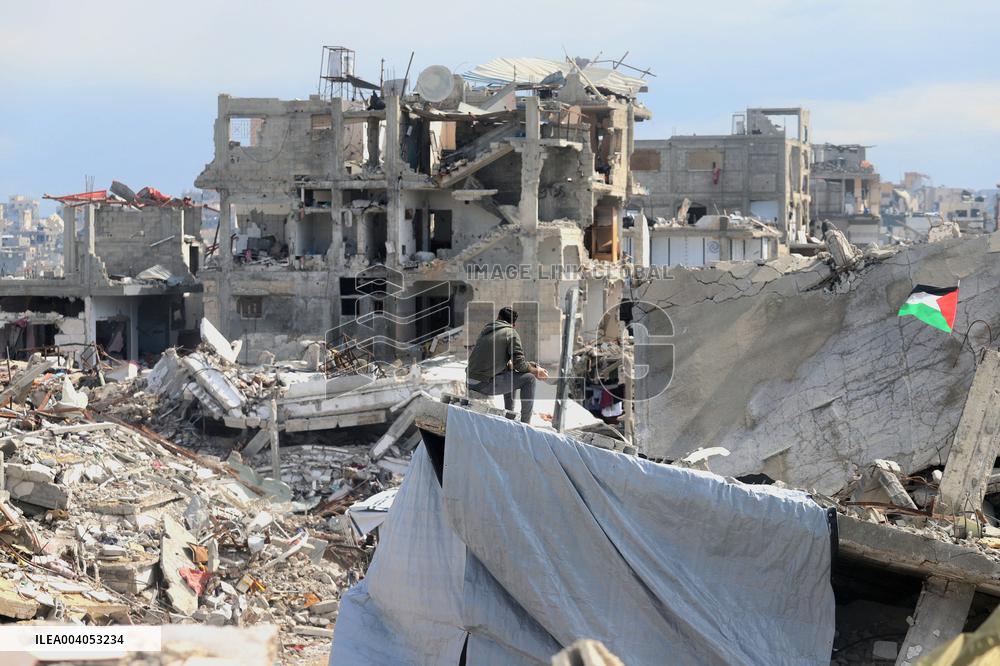 Jabalia Refugee Camp In Gaza