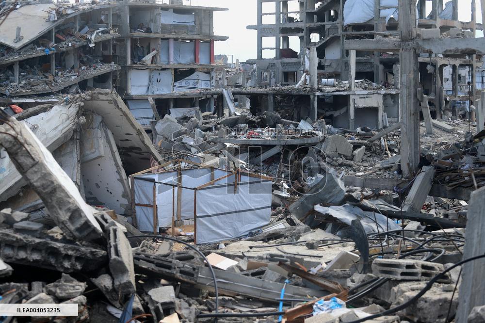 Jabalia Refugee Camp In Gaza