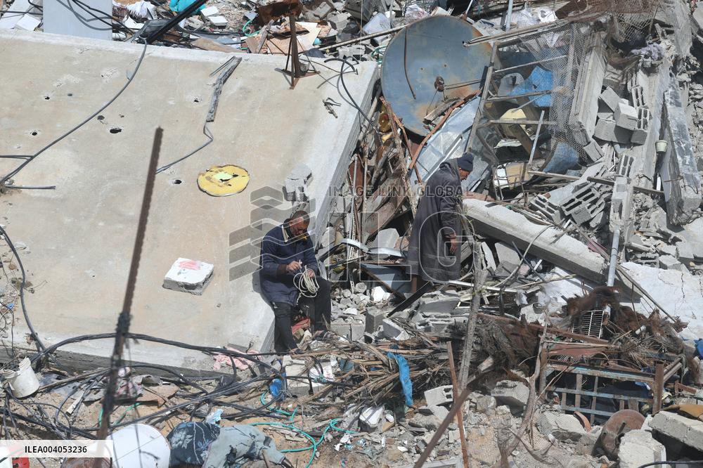 Jabalia Refugee Camp In Gaza