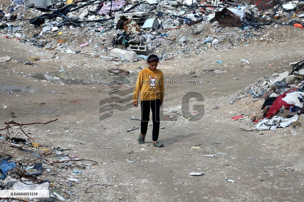 Jabalia Refugee Camp In Gaza