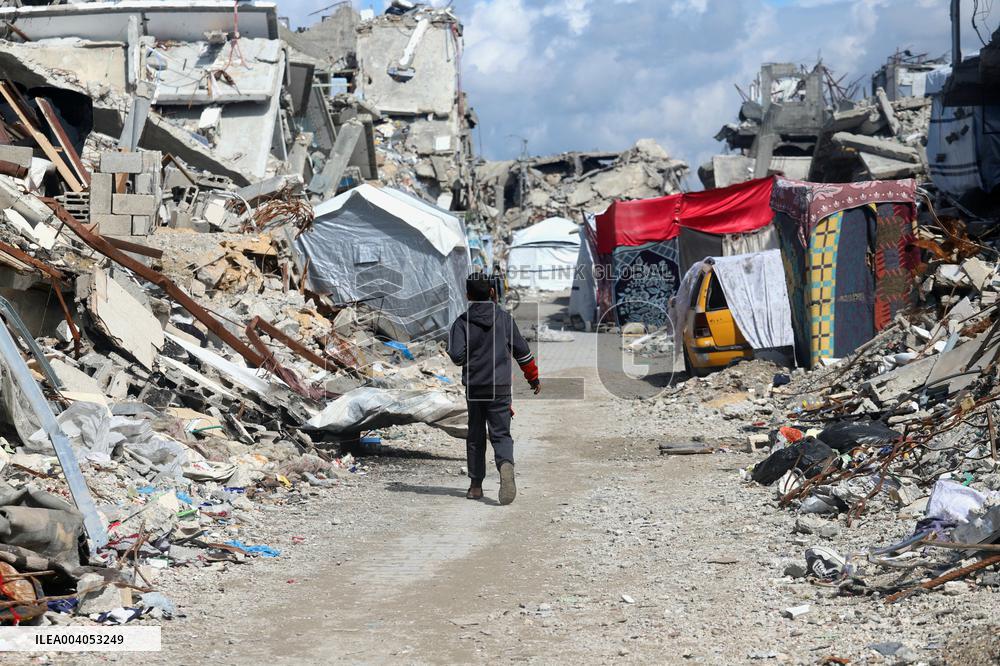 Jabalia Refugee Camp In Gaza