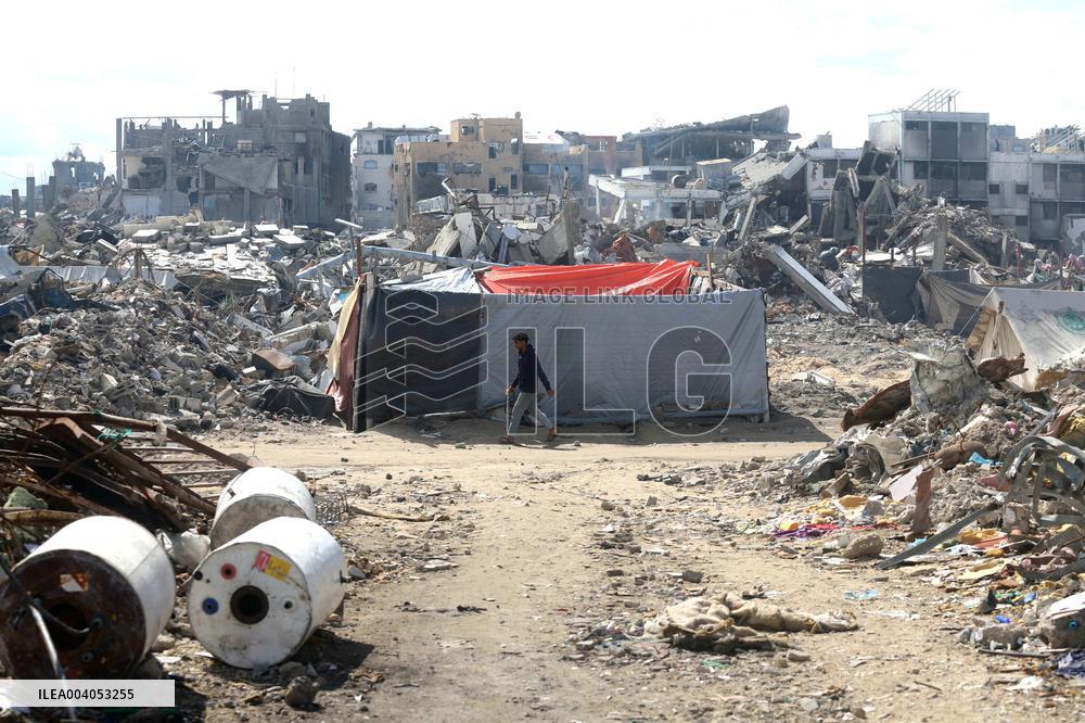 Jabalia Refugee Camp In Gaza