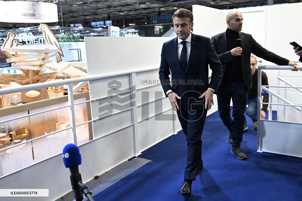 Statement by President Macron following the Mulhouse attack, at Agricultural Fair - Paris