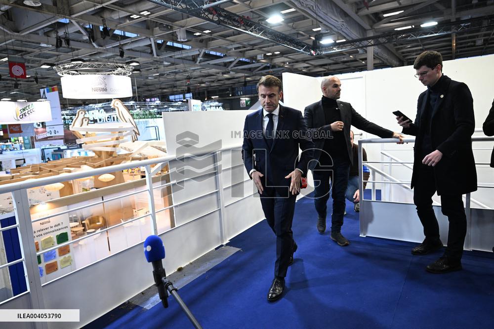 Statement by President Macron following the Mulhouse attack, at Agricultural Fair - Paris