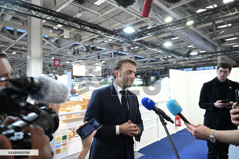 Statement by President Macron following the Mulhouse attack, at Agricultural Fair - Paris