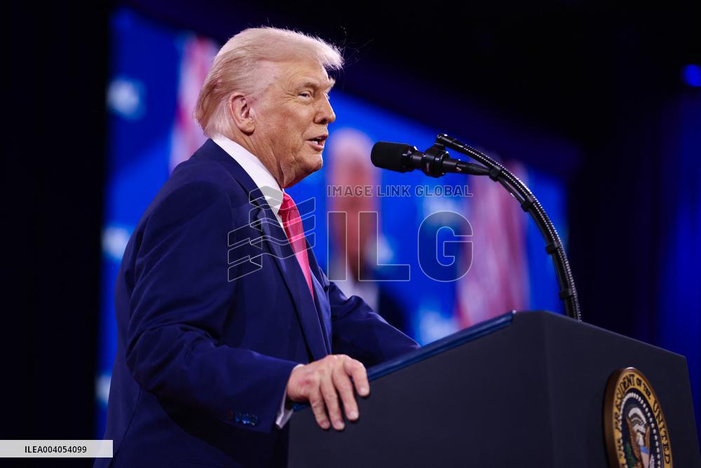 Donald Trump At CPAC 2025 - Maryland