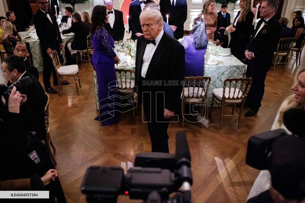 DC: President Trump Hosts National Governors Association Dinner at the White House