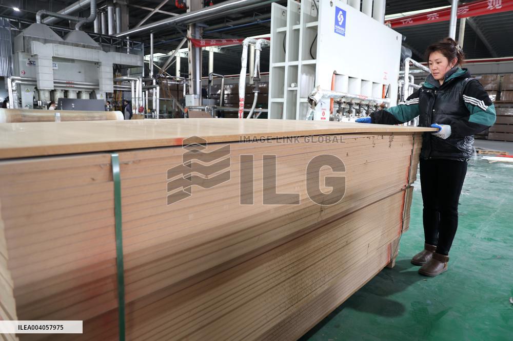 World First Aldehyde-free Density Board Production Line