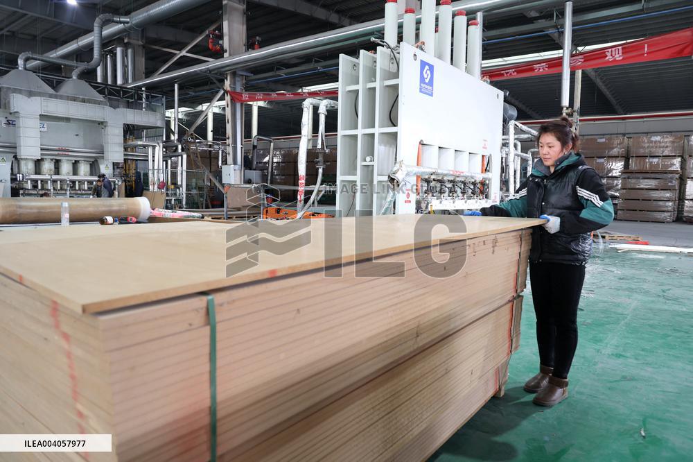 World First Aldehyde-free Density Board Production Line