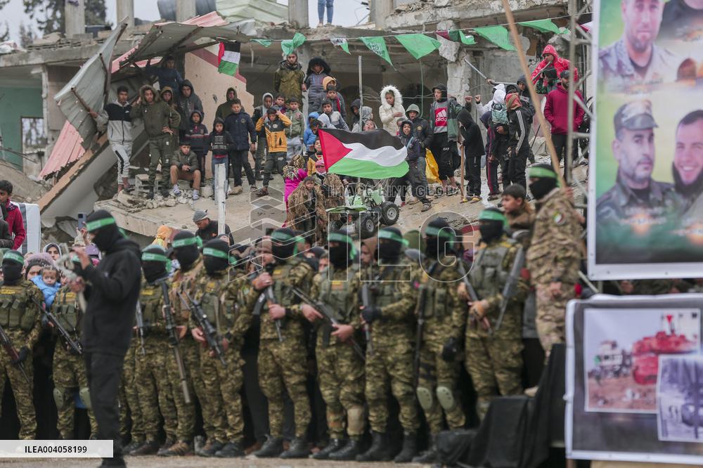 Hamas Hands Over Israeli Hostages To Red Cross In Gaza