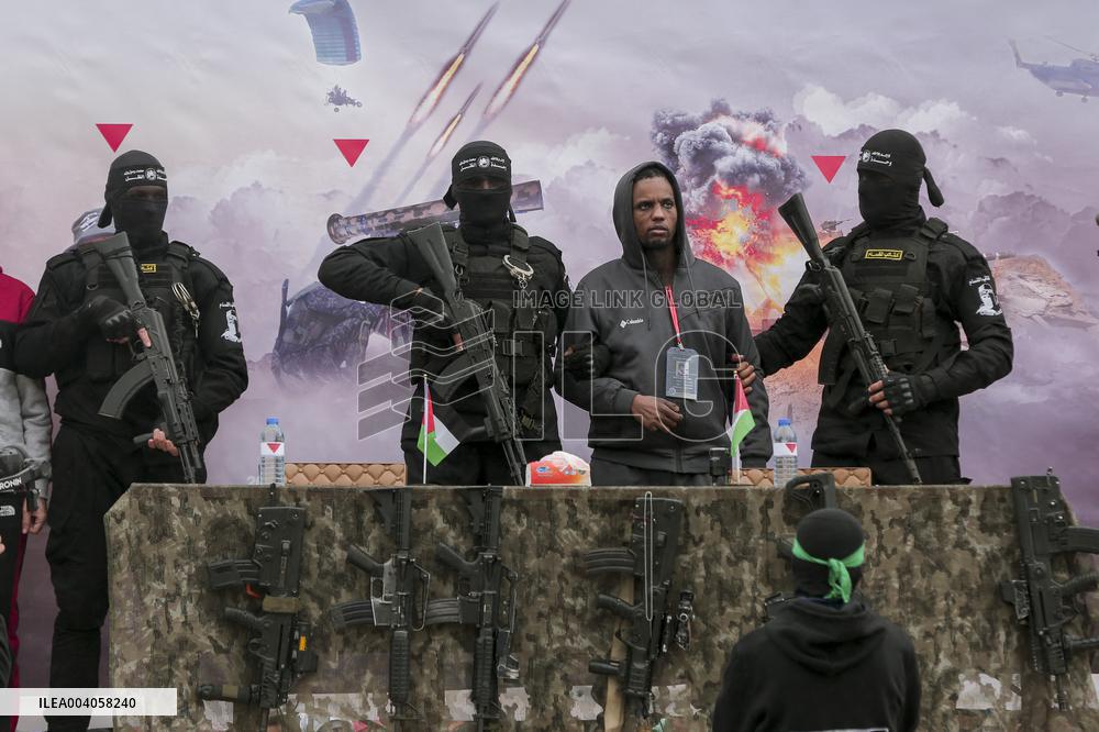 Hamas Hands Over Israeli Hostages To Red Cross In Gaza