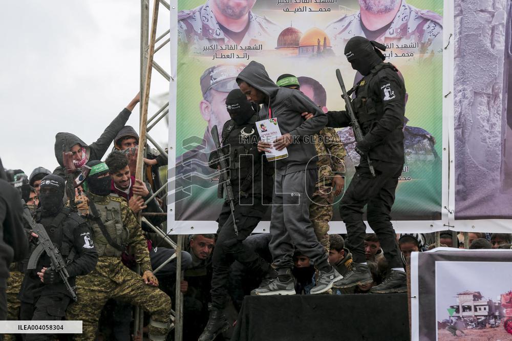 Hamas Hands Over Israeli Hostages To Red Cross In Gaza