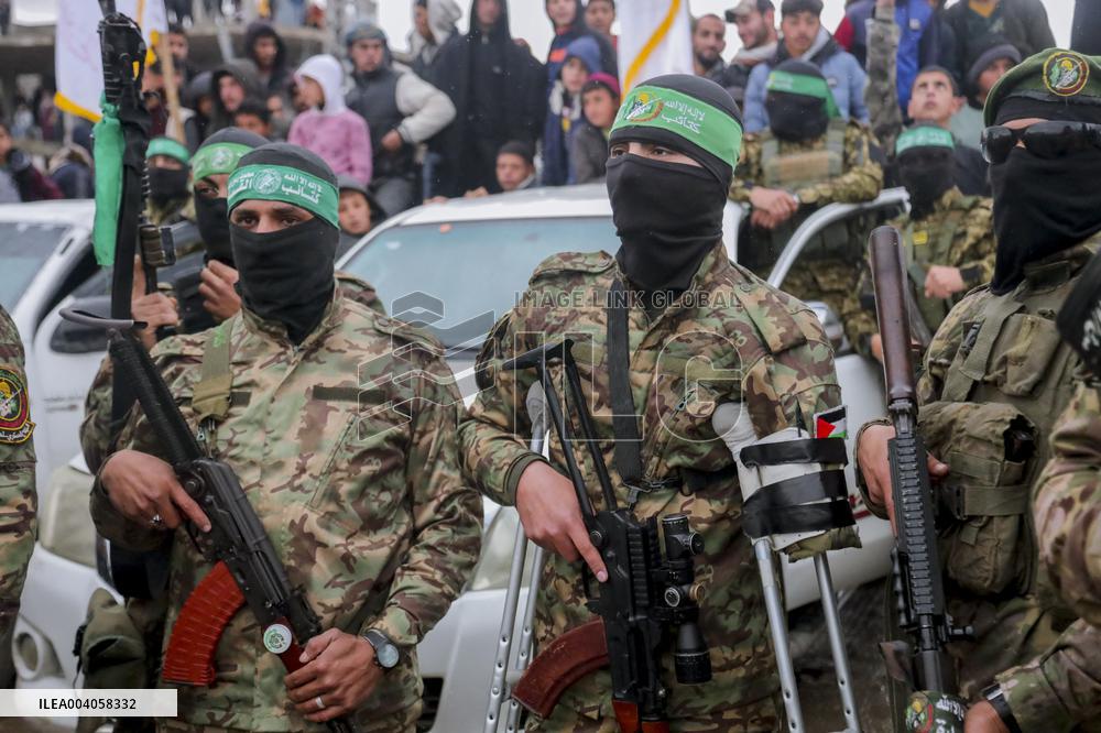 Hamas Hands Over Israeli Hostages To Red Cross In Gaza