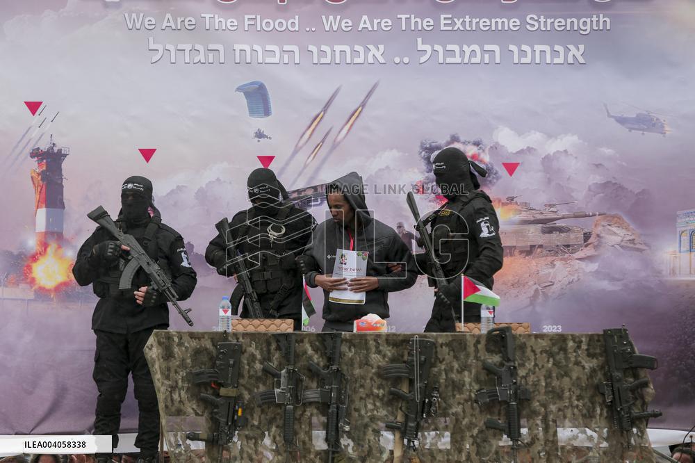 Hamas Hands Over Israeli Hostages To Red Cross In Gaza