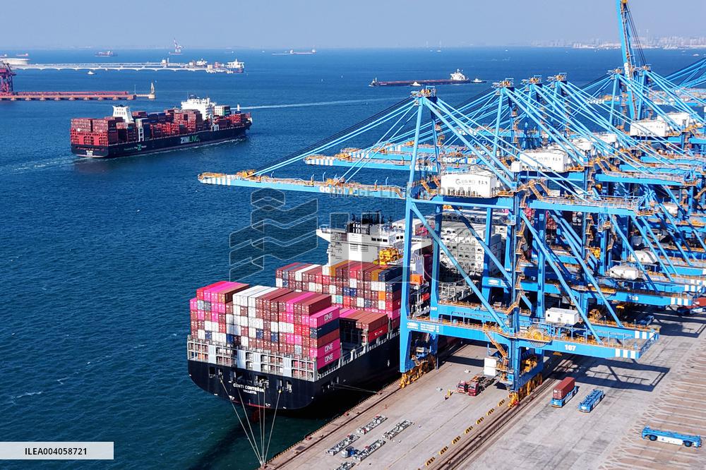 Qingdao Port Container Trade