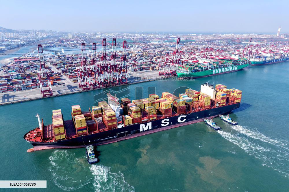 Qingdao Port Container Trade