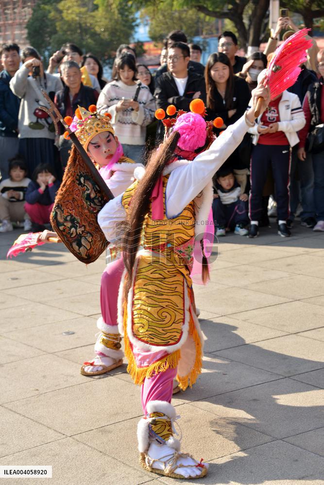 Taiwanese Artists Perform to Welcome The New Year at the Tianhou Palace in Quanzhou